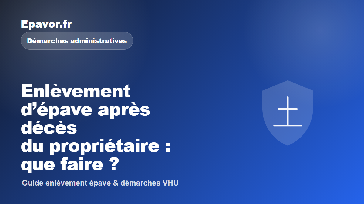 Enlèvement d’épave après décès du propriétaire : que faire ?