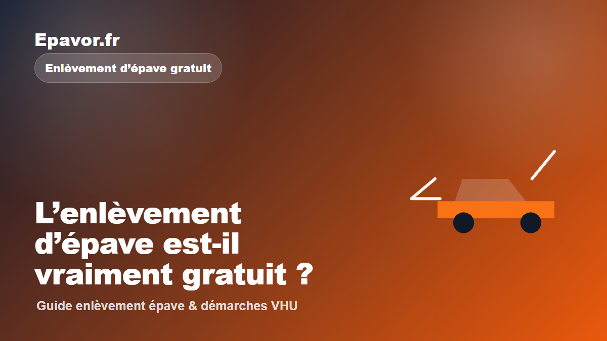 L’enlèvement d’épave est-il vraiment gratuit ?