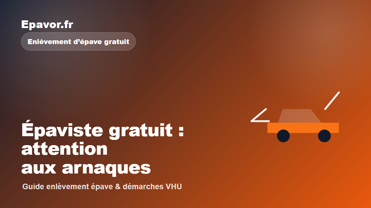 Épaviste gratuit : attention aux arnaques