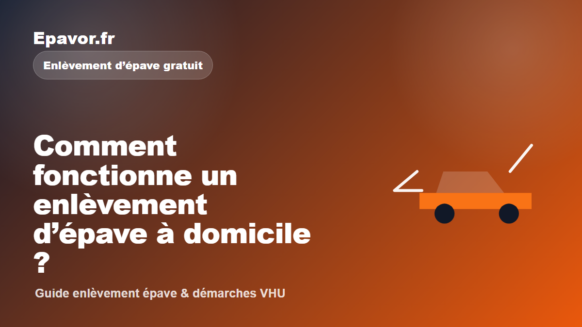 Comment fonctionne un enlèvement d’épave à domicile ?