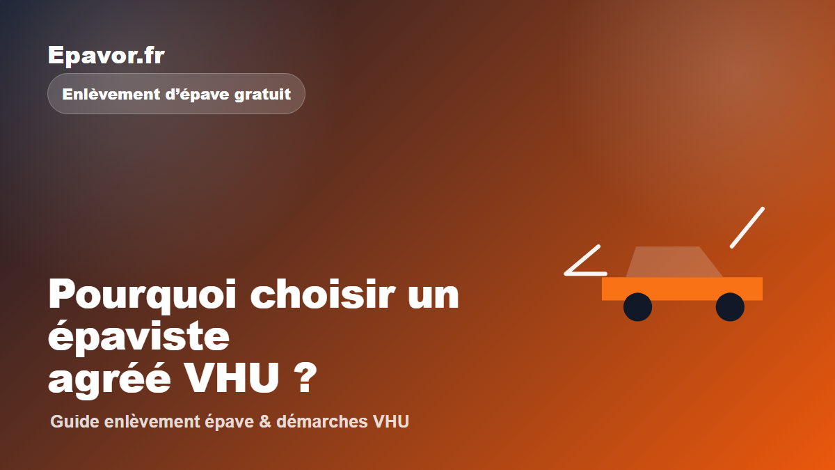 Pourquoi choisir un épaviste agréé VHU ?