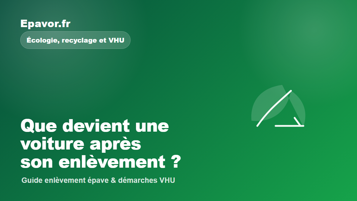 Que devient une voiture après son enlèvement ?