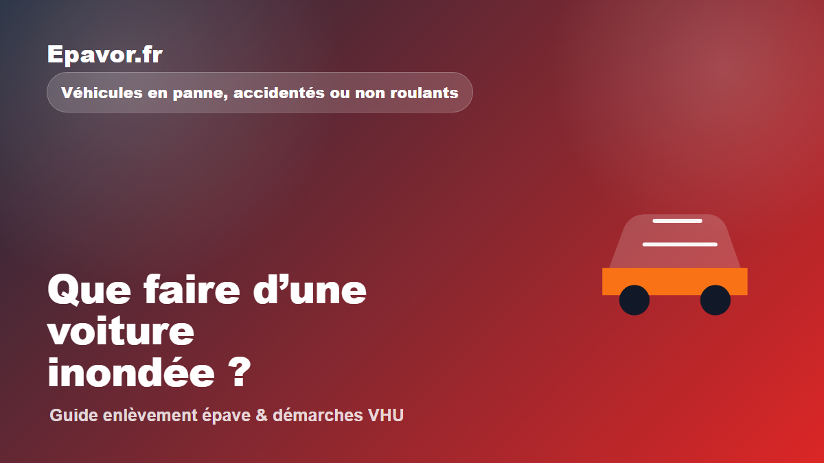 Que faire d’une voiture inondée ?