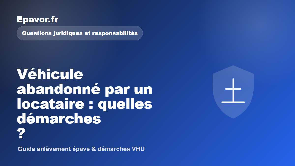 Véhicule abandonné par un locataire : quelles démarches ?