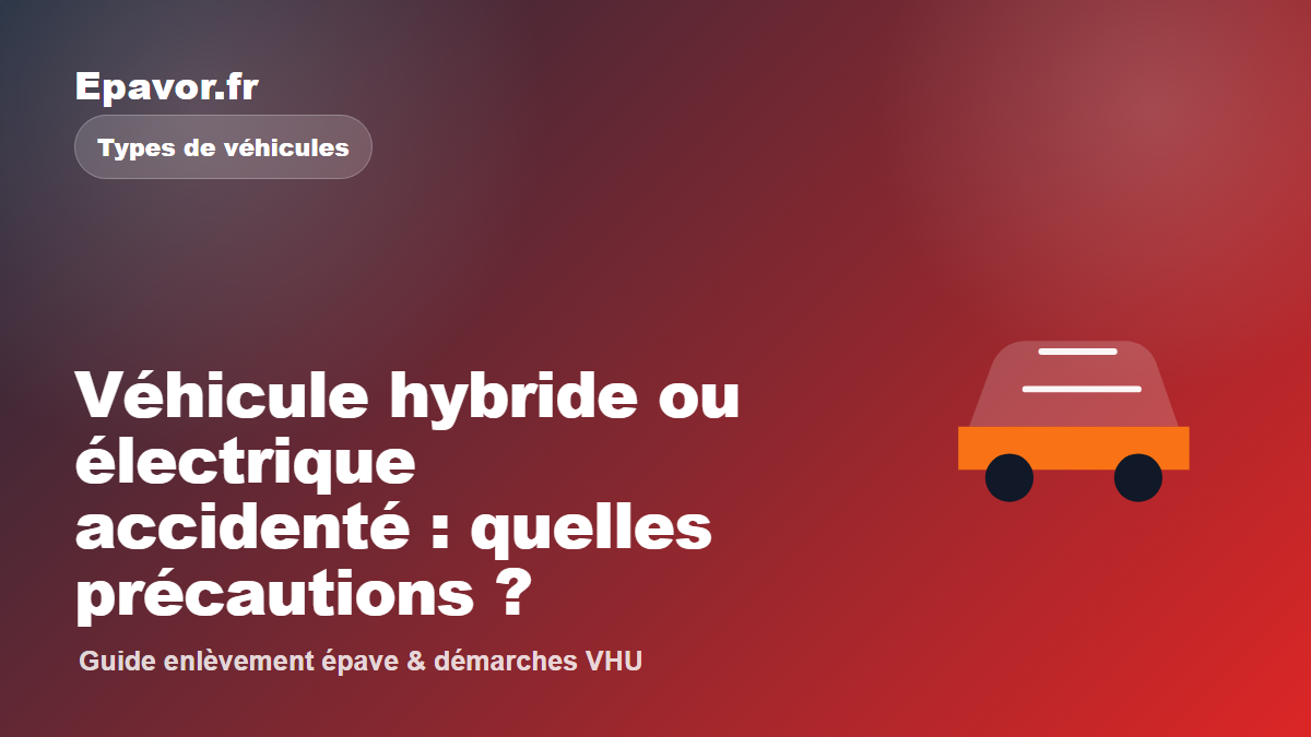 Véhicule hybride ou électrique accidenté : quelles précautions ?