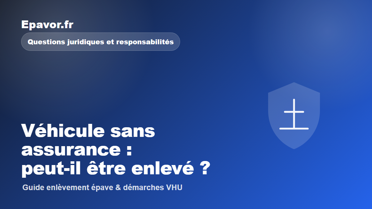 Véhicule sans assurance : peut-il être enlevé ?